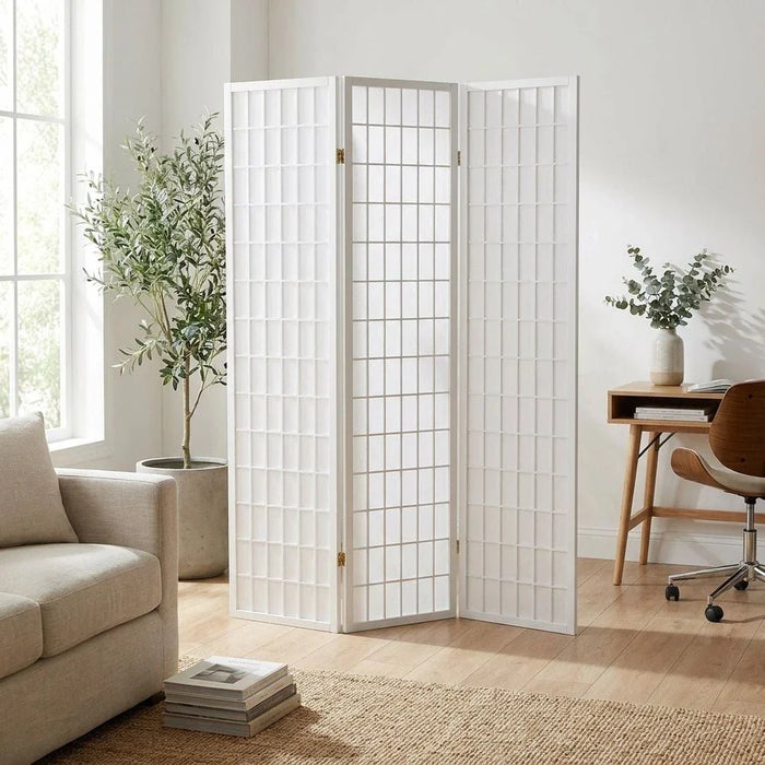 Mica 3-Panel Divider-White-With 2-Year Warranty