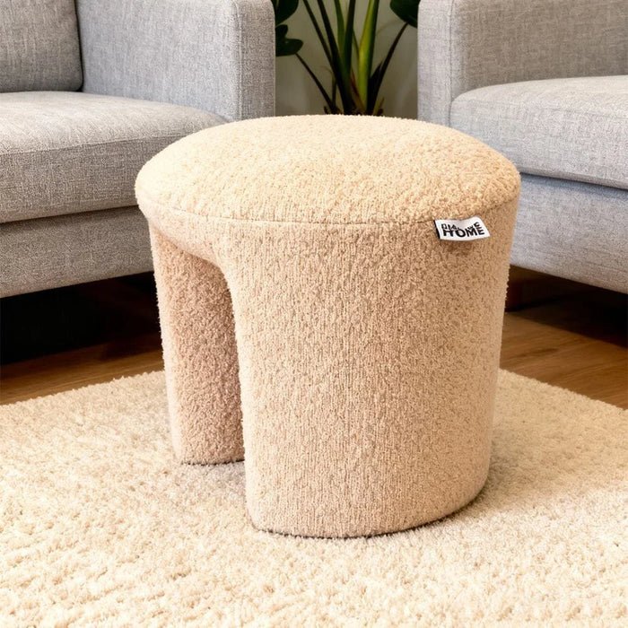 Jovani Fabric Ottoman - Beige - With 2-Year Warranty