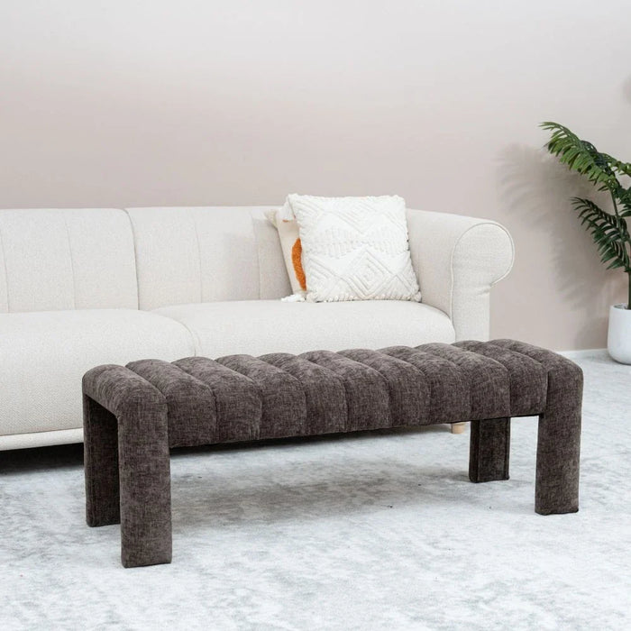 Dorsy Bench - Dark Brown - With 2-Year Warranty
