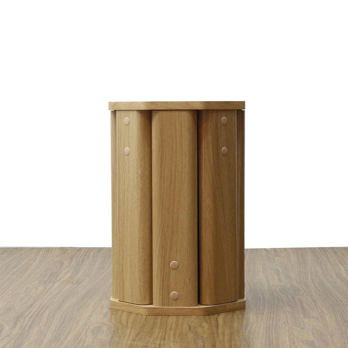 Chiba Set of 2 Stackable Stools - Natural Oak - With 2-Year Warranty