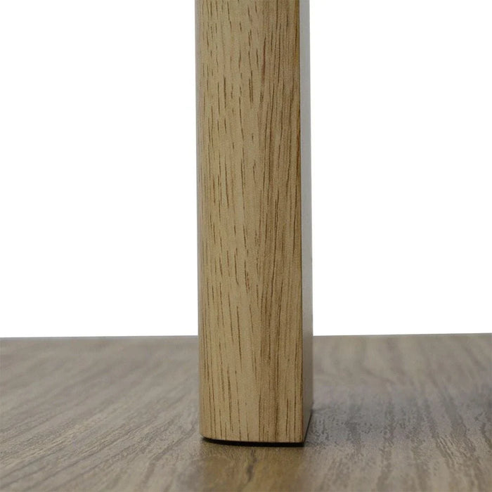 Chiba Set of 2 Stackable Stools - Natural Oak - With 2-Year Warranty