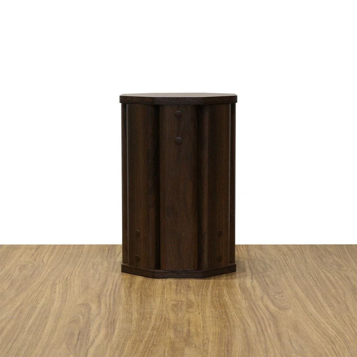 Chiba Set Of 2 Stackable Stools - Walnut