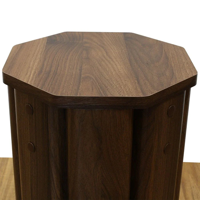 Chiba Set Of 2 Stackable Stools - Walnut