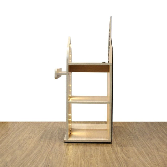Zahwa Side table With LED Lights - Oak