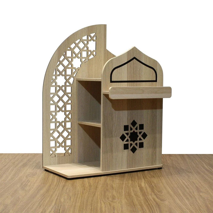 Zahwa Side table With LED Lights - Oak