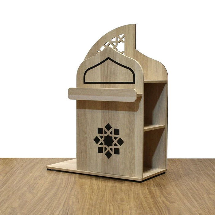 Zahwa Side table With LED Lights - Oak