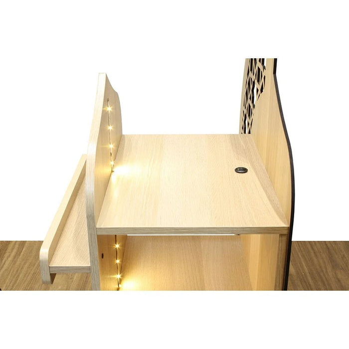 Zahwa Side table With LED Lights - Oak