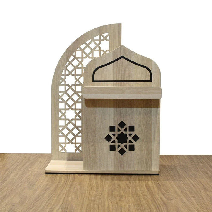 Zahwa Side table With LED Lights - Oak