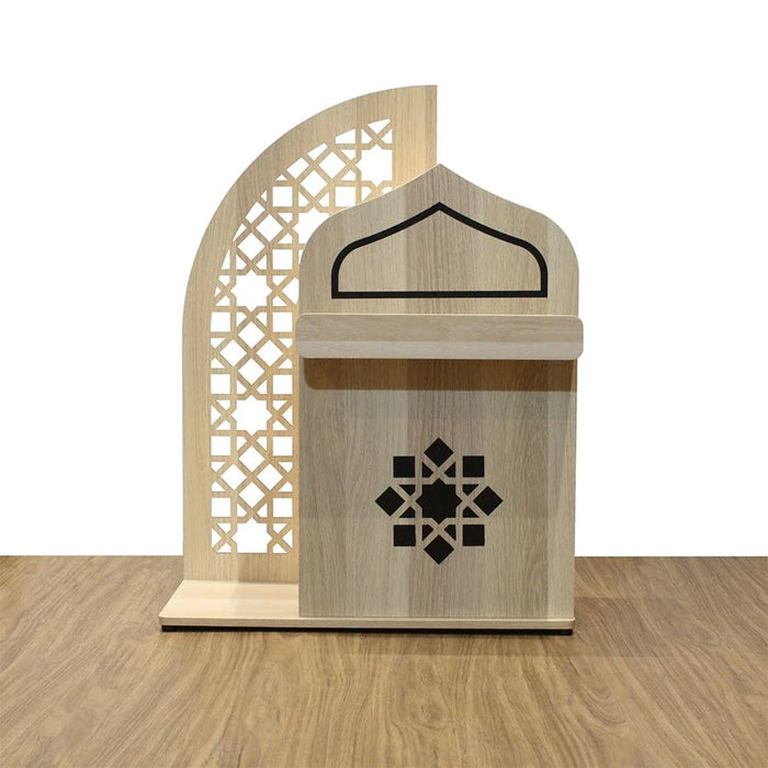 Zahwa Side table With LED Lights - Oak
