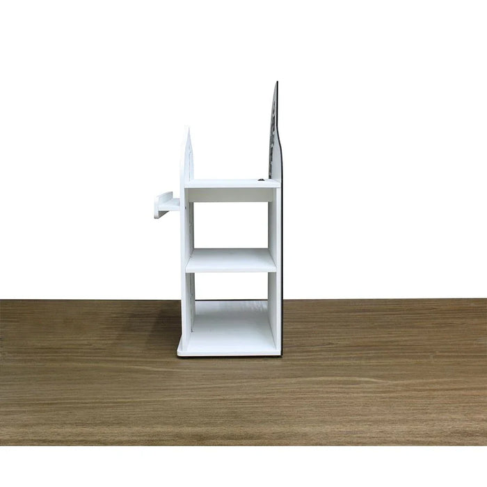 Zahwa Side Table With LED Lights -White