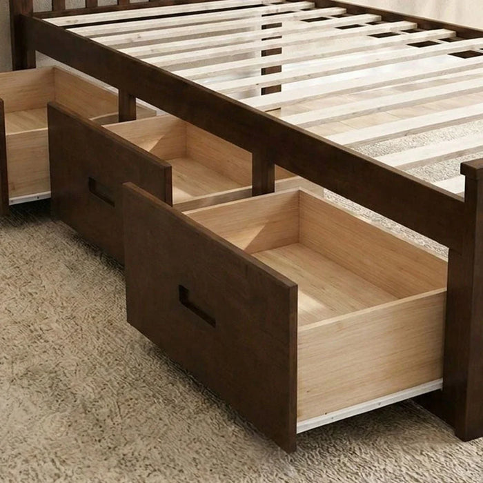 Ultron 90X190 Captain Bed With 3 Drawer-Brown