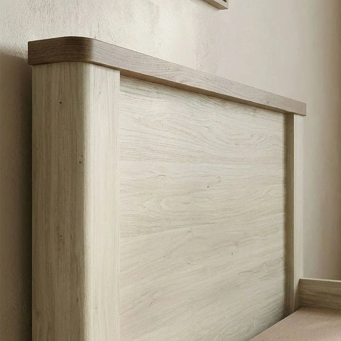 Olivos 120x200 Single Bed-Ash Grey/Oak-With 2-Year Warranty