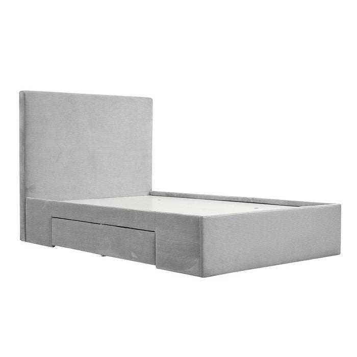 Wesley 120x200 Teen Single Bed with Drawers-Dark Grey-With 2-Year Warranty
