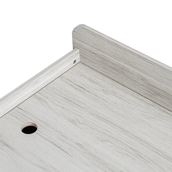 Zirco 120x200 Single Bed with Storage-White Oak-With 2-Year Warranty