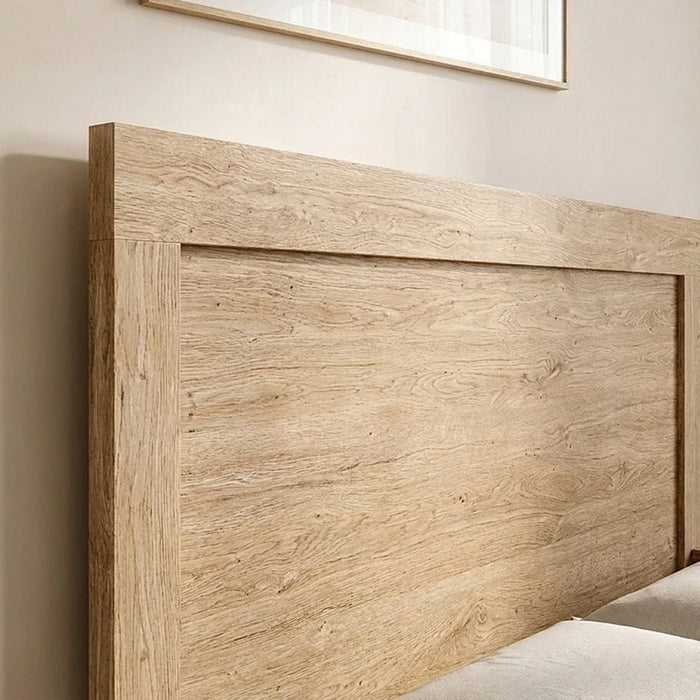 Bolivar 120x200 Single Bed with 2 Front Drawers - Vintage oak - With 2-Year Warranty