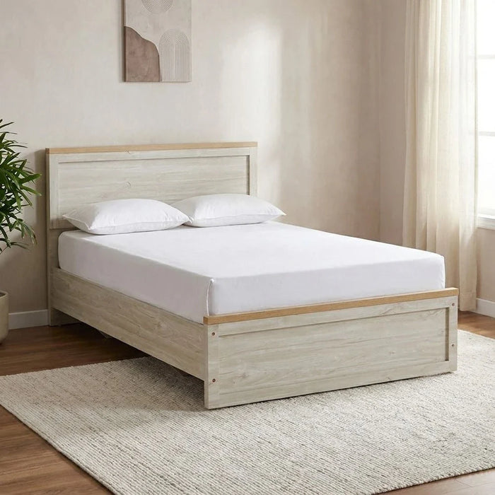 Cambridge 120x200 Single Bed - Oak & White Oak - With 2-Year Warranty