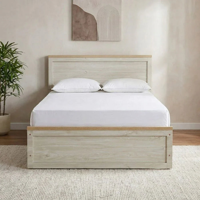 Cambridge 120x200 Single Bed - Oak & White Oak - With 2-Year Warranty