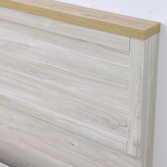 Cambridge 120x200 Single Bed - Oak & White Oak - With 2-Year Warranty