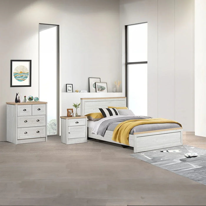 Cambridge 4-Drawer Young Dresser - Oak & White Oak - With 2-Year Warranty
