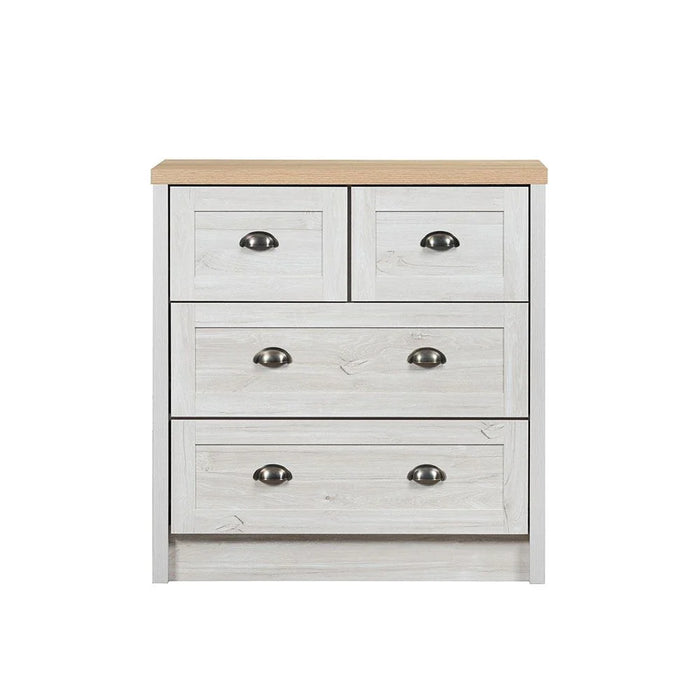 Cambridge 4-Drawer Young Dresser - Oak & White Oak - With 2-Year Warranty