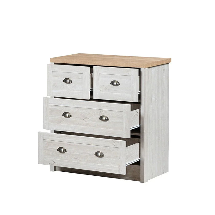 Cambridge 4-Drawer Young Dresser - Oak & White Oak - With 2-Year Warranty