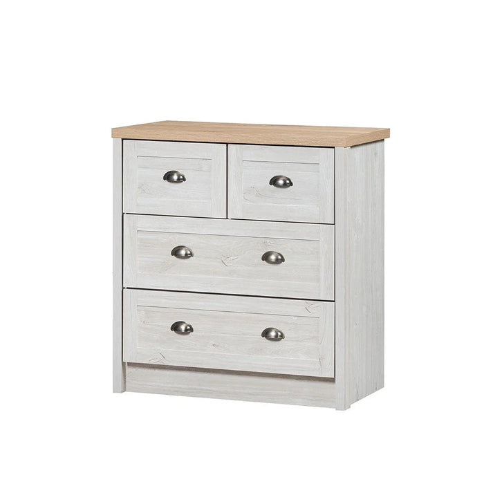 Cambridge 4-Drawer Young Dresser - Oak & White Oak - With 2-Year Warranty