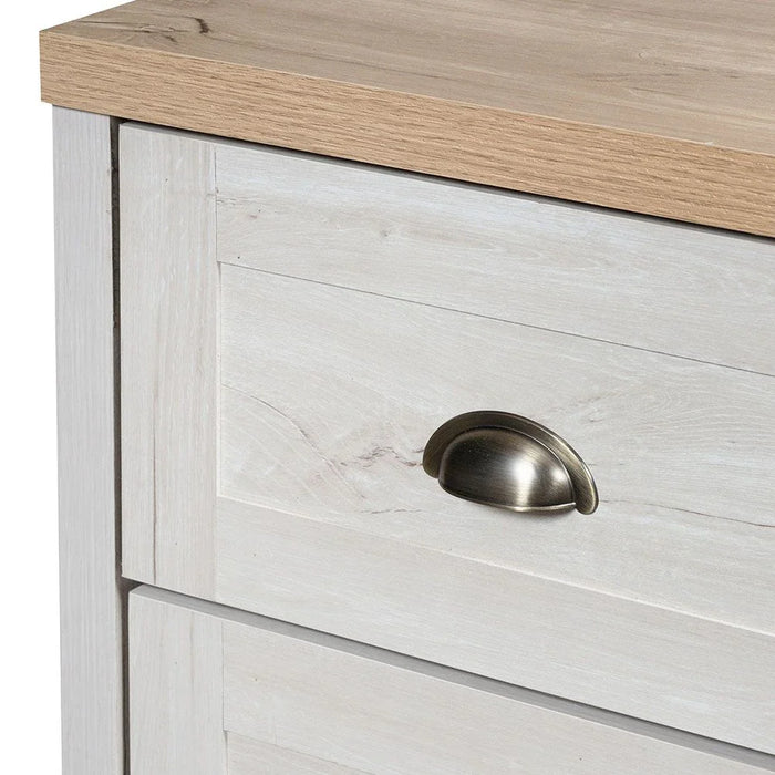 Cambridge 4-Drawer Young Dresser - Oak & White Oak - With 2-Year Warranty