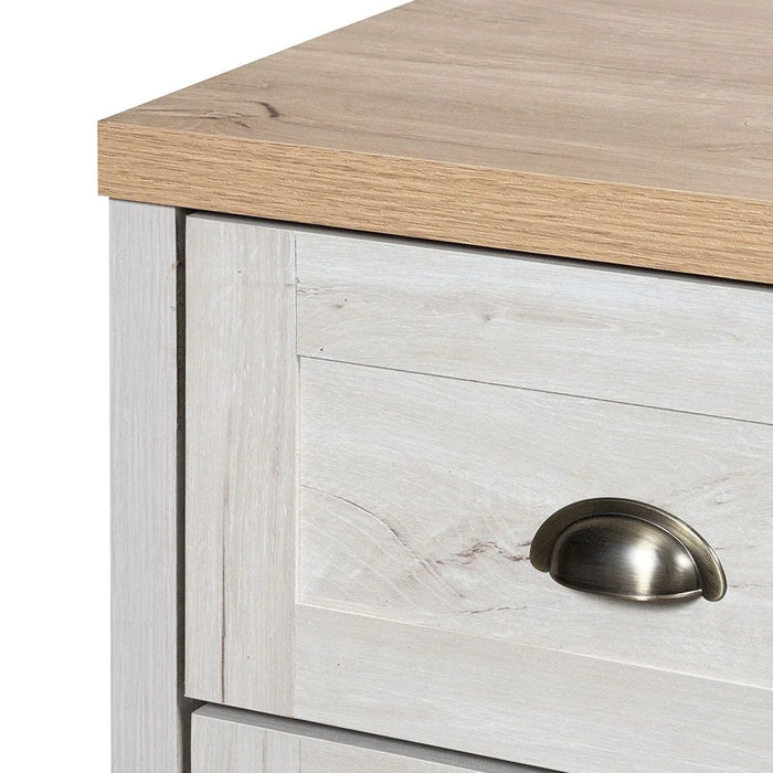 Cambridge 4-Drawer Young Dresser - Oak & White Oak - With 2-Year Warranty