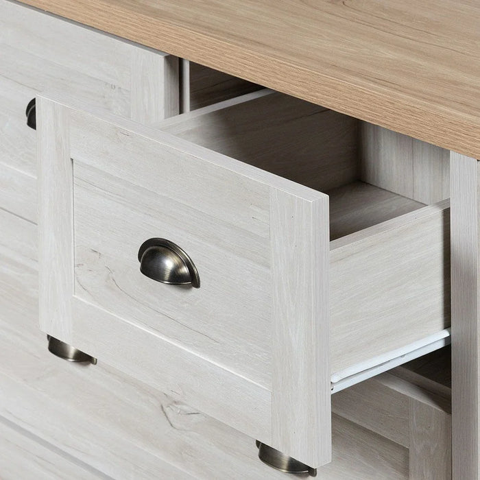 Cambridge 4-Drawer Young Dresser - Oak & White Oak - With 2-Year Warranty