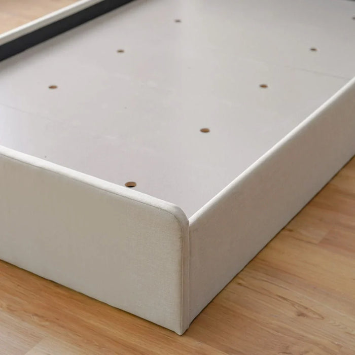 Supreme Twix 120x200 Upholstered Bed-Beige-With 2-Year Warranty