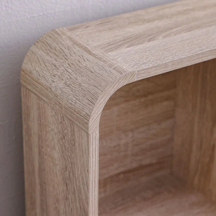 Monro 120x200 Single Bed with Underbed & Headboard Storage - Natural Oak - With 2-Year Warranty