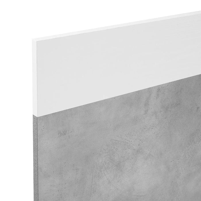 New Allano 90 X 190 Single Bed - Cement /White