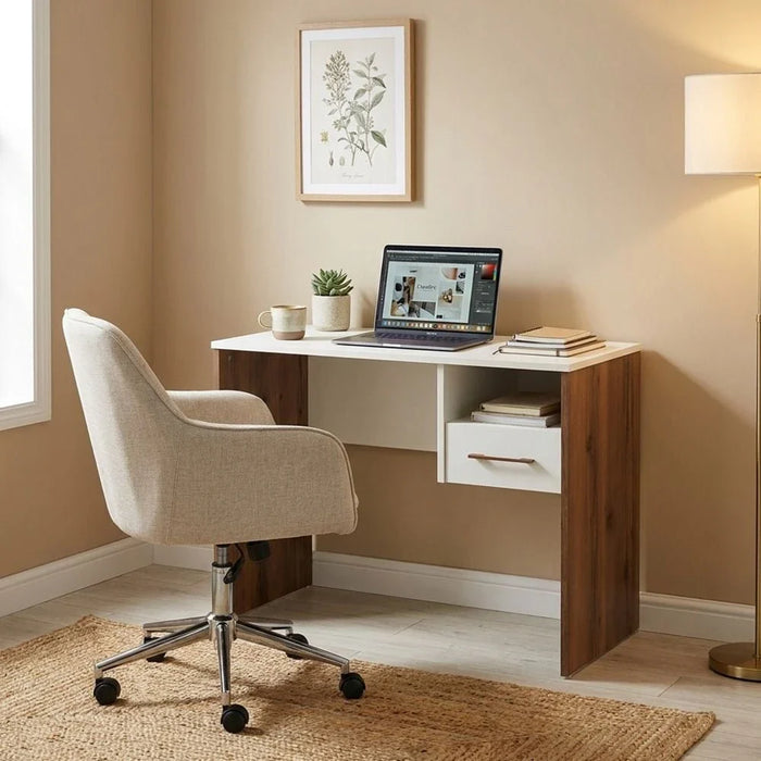 Gordion Study Desk- Light Cream