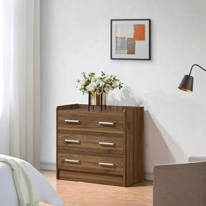 Supreme 3Drawers Young Dresser-Light Walnut