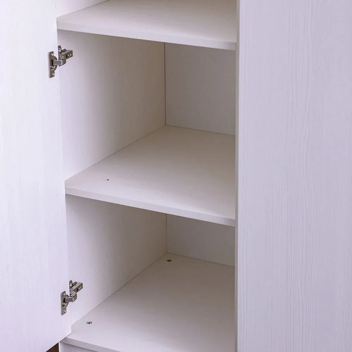 Gordion 3-Door Wardrobe - Cream - With 2-Year Warranty