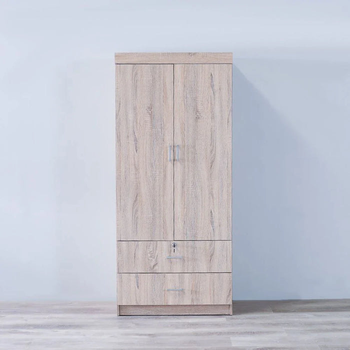 Sante 2 Door + 2 Drawer Wardrobe-Sonoma Oak