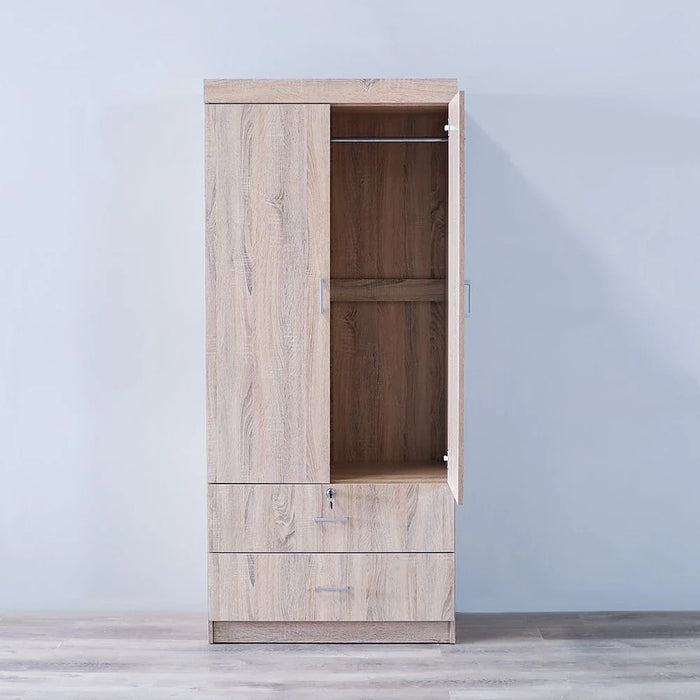 Sante 2 Door + 2 Drawer Wardrobe-Sonoma Oak