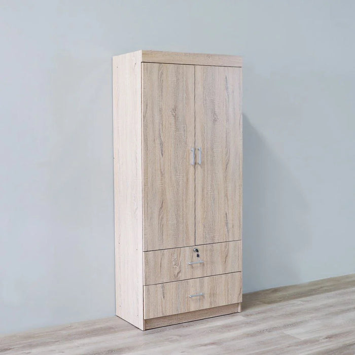 Sante 2 Door + 2 Drawer Wardrobe-Sonoma Oak