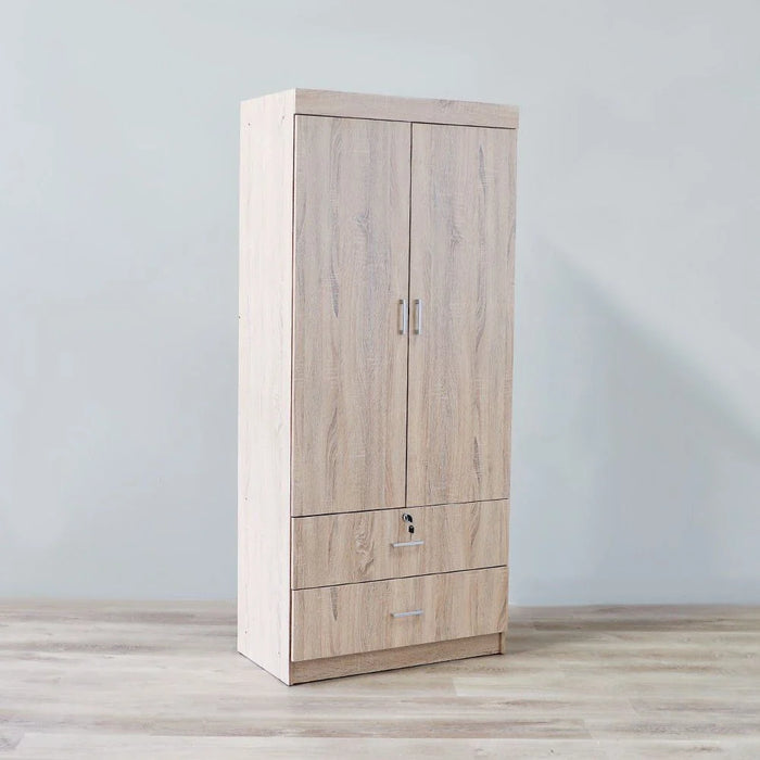Sante 2 Door + 2 Drawer Wardrobe-Sonoma Oak