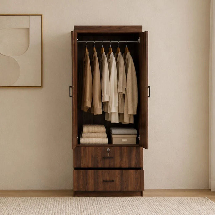 Sante 2 Door + 2 Drawer Wardrobe-Columbia