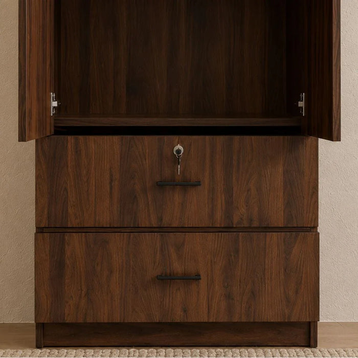 Sante 2 Door + 2 Drawer Wardrobe-Columbia