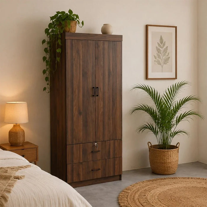Sante 2 Door + 2 Drawer Wardrobe-Columbia