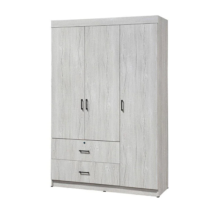 Selva 3 Door + 2 Drawer Wardrobe - White Oak