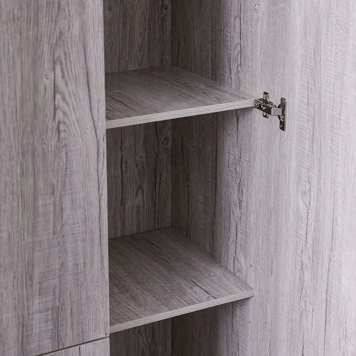 Selva 3 Door + 2 Drawer Wardrobe - White Oak