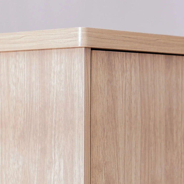 Zirco 3-Door Wardrobe-Brown Oak-With 2-Year Warranty