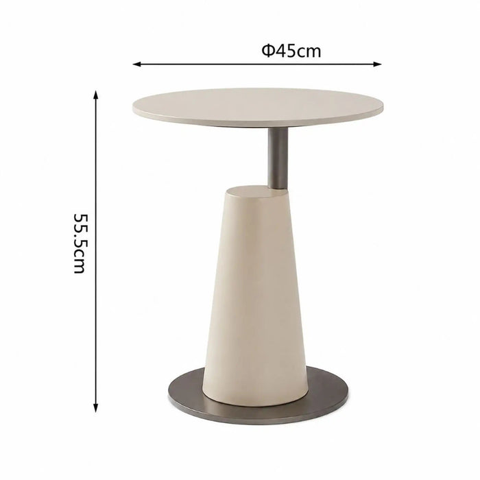 Lark Side Table - Grey/Gunmetal Black - With 2-Year Warranty Danube Home