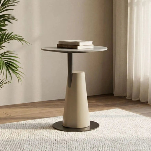 Lark Side Table - Grey/Gunmetal Black - With 2-Year Warranty Danube Home