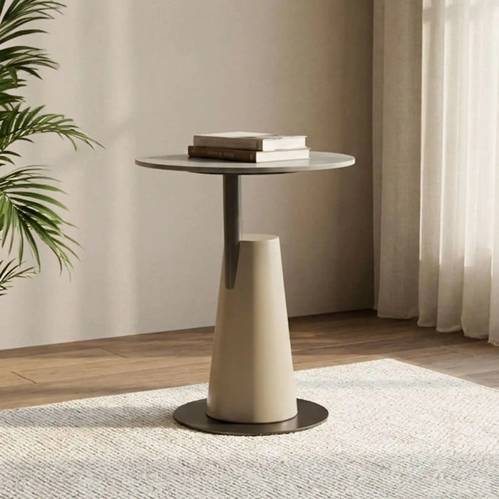 Lark Side Table - Grey/Gunmetal Black - With 2-Year Warranty Danube Home