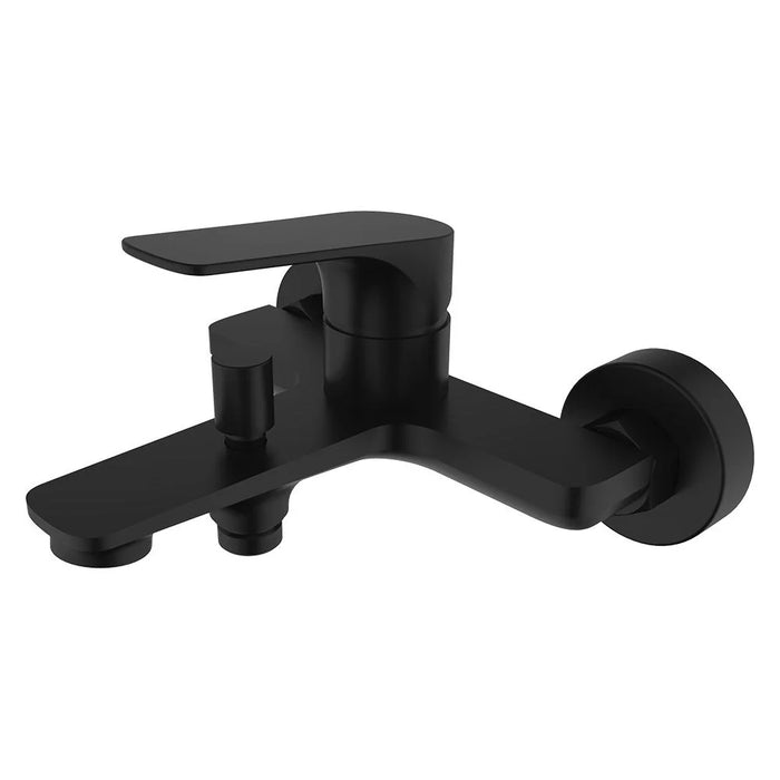 Milano Plus Brown Bath Shower Mixer with Hand Shower - Matt Black Basin Mixer - Sanitary Brass Mixer - 5 Year Warranty - Stylish Bathroom Fixture