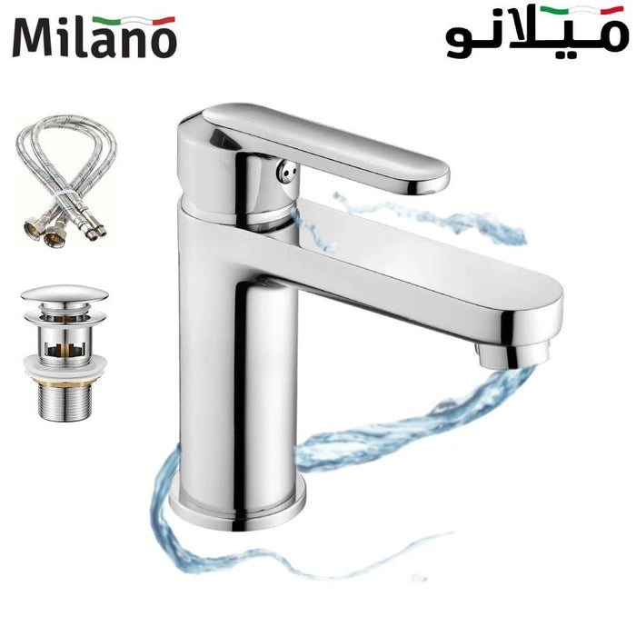 Milano Pia Basin Mixer With Pop Up Waste
